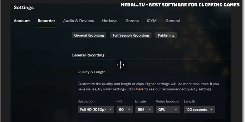 Medal.tv - best software for clipping games