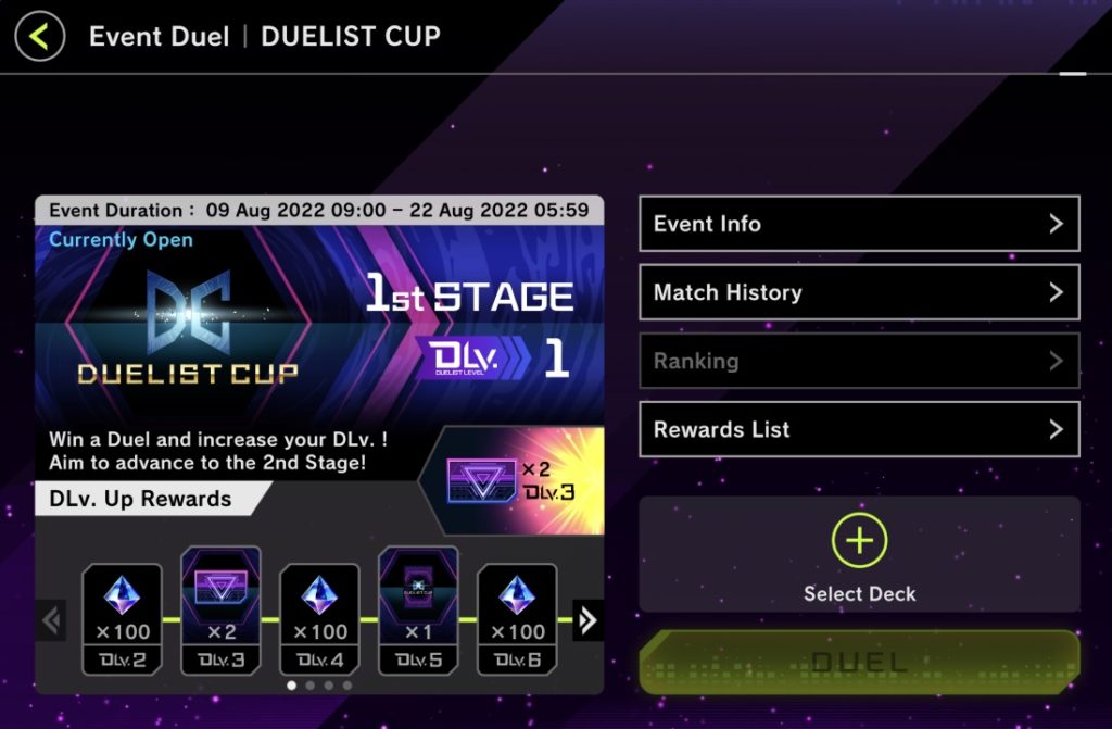 The duellist cup in Yu-Gi-Oh Master Duel
