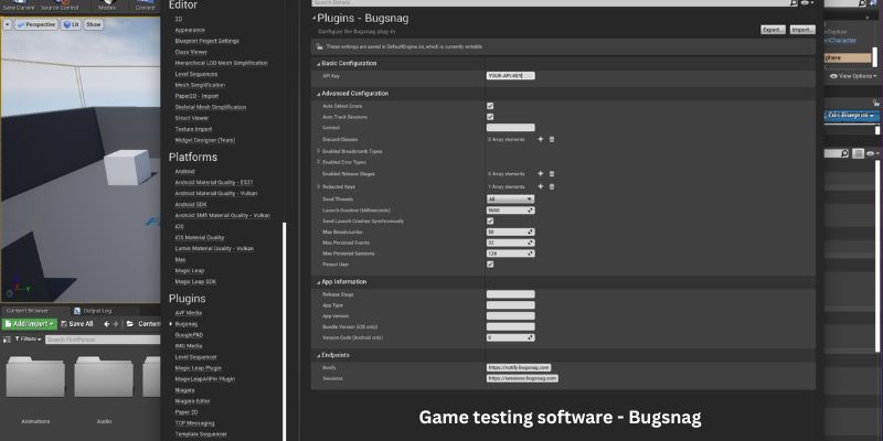 Game testing software - Bugsnag