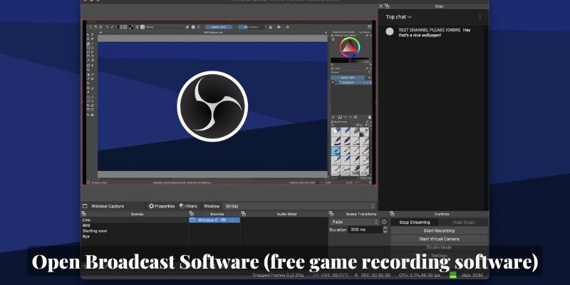 Open Broadcast Software (free game recording software)