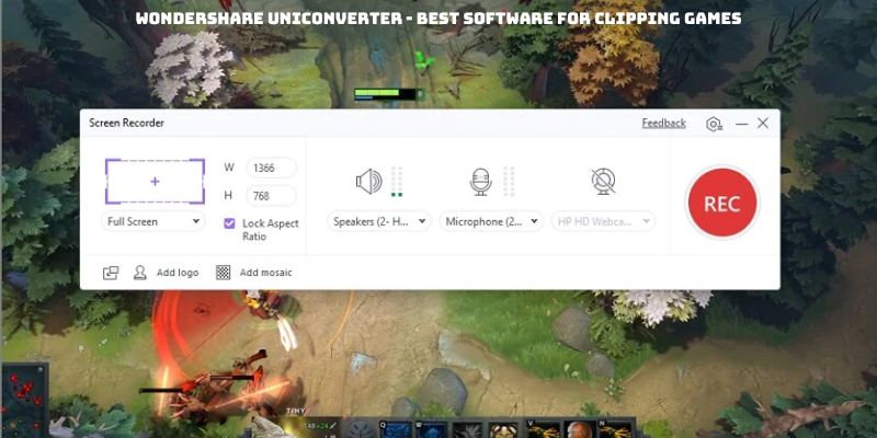 Wondershare UniConverter - best software for clipping games