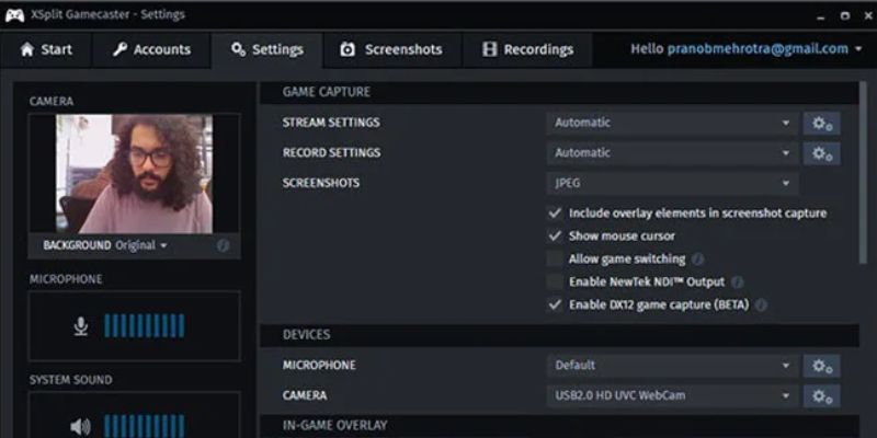 XSplit Game Caster (Best pc game recording software)
