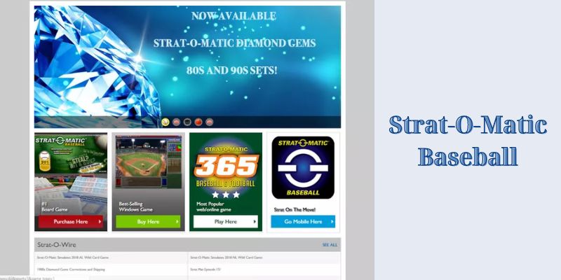 Strat-O-Matic Baseball - Best Computer Baseball Game Software